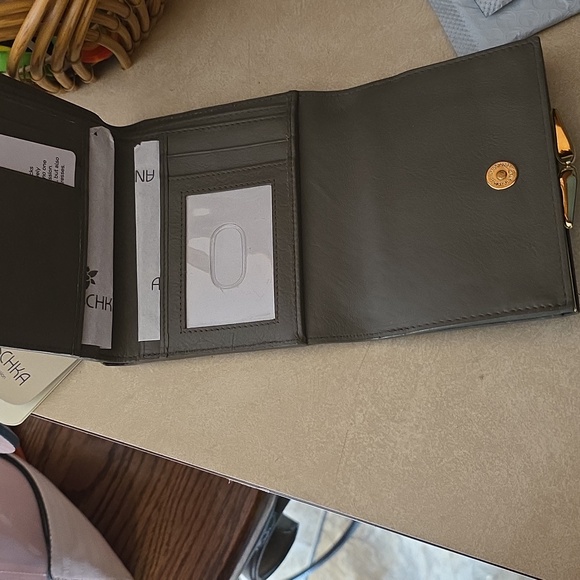 Hand-Painted Tiger Design Leather Wallet By Anuschka - Picture 3 of 12